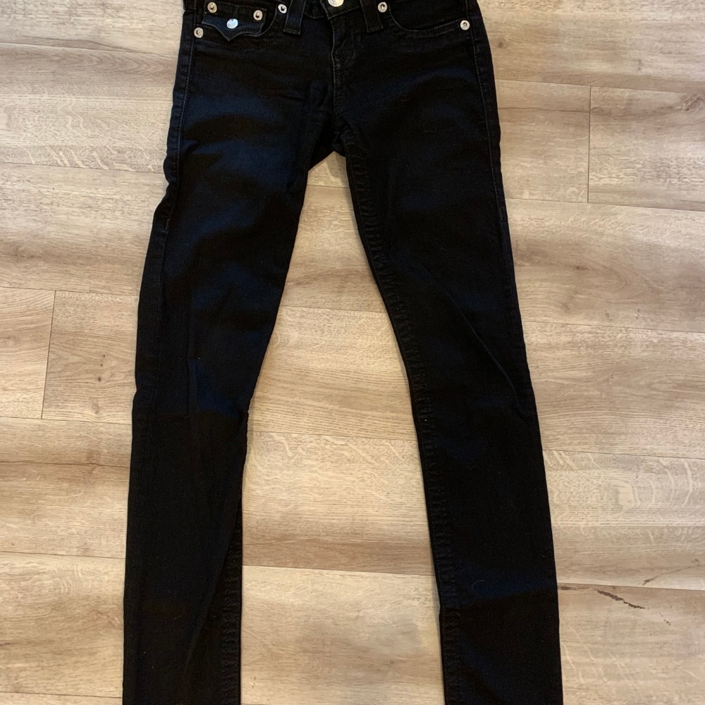 True Religion Skinny Flap Jeans, Size 26